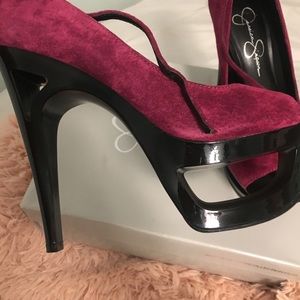strapped heels peep toe